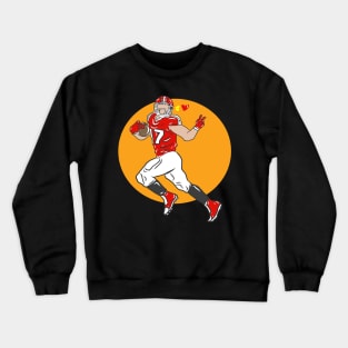 Rugby American Football Sport USA Gridiron Football Gift Crewneck Sweatshirt